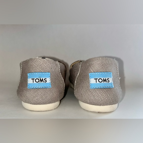 TOMS // Classic Canvas Alpargata Slip-On Shoes // Taupe // W5.5 - Picture 6 of 6